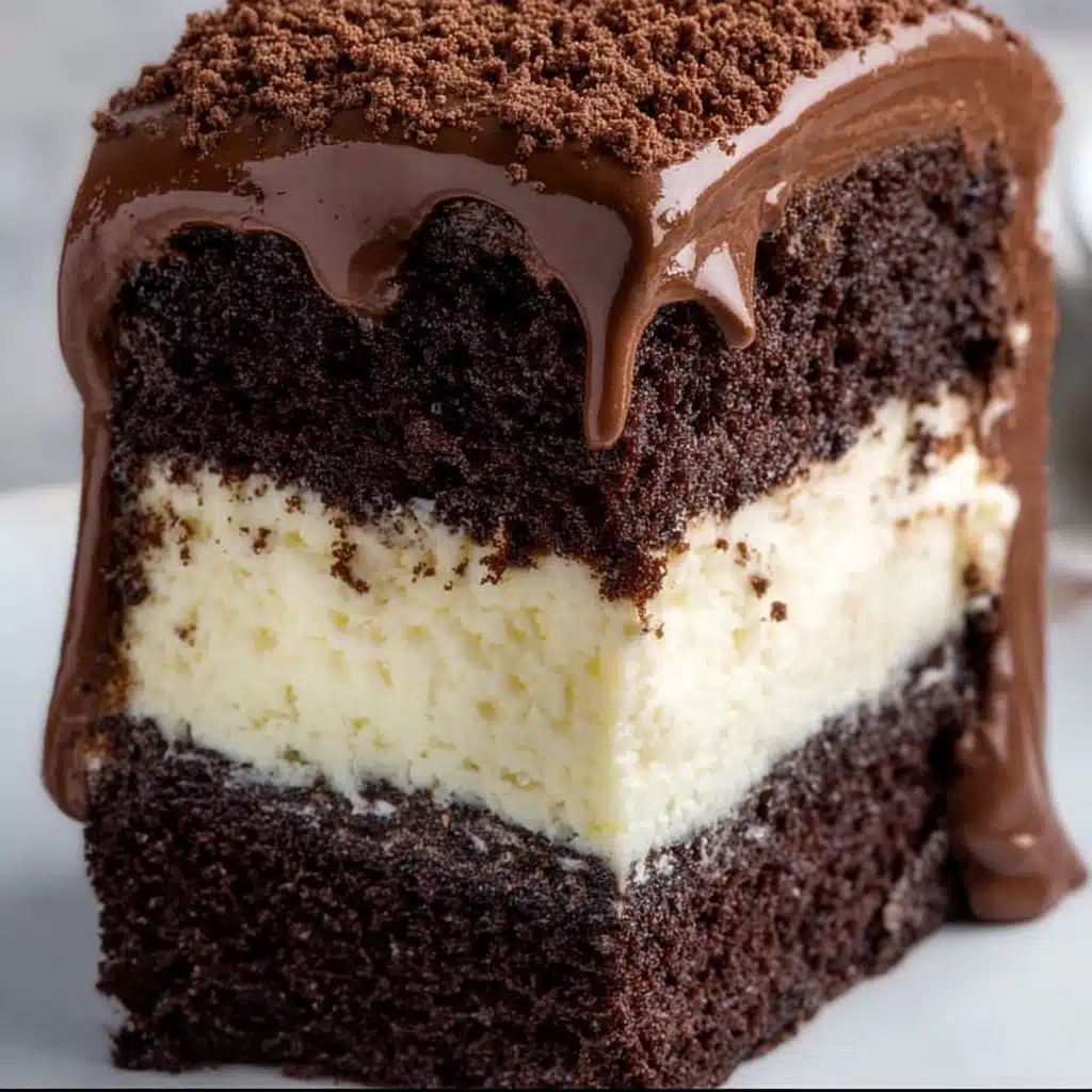 Rich Chocolate Cheesecake Layer Cake Recipe - Recipe Image