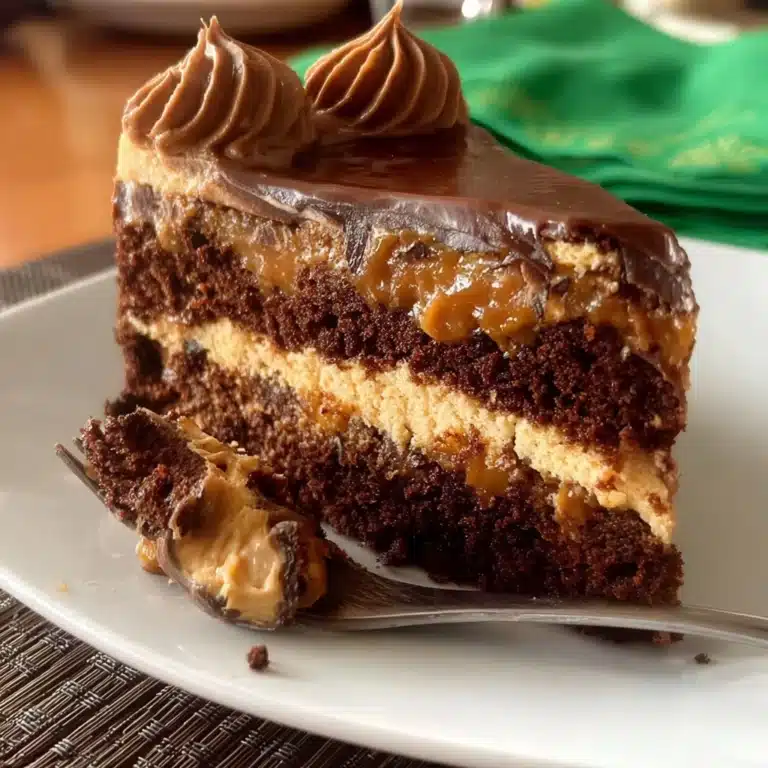 Luscious Chocolate Caramel Layer Cake Recipe