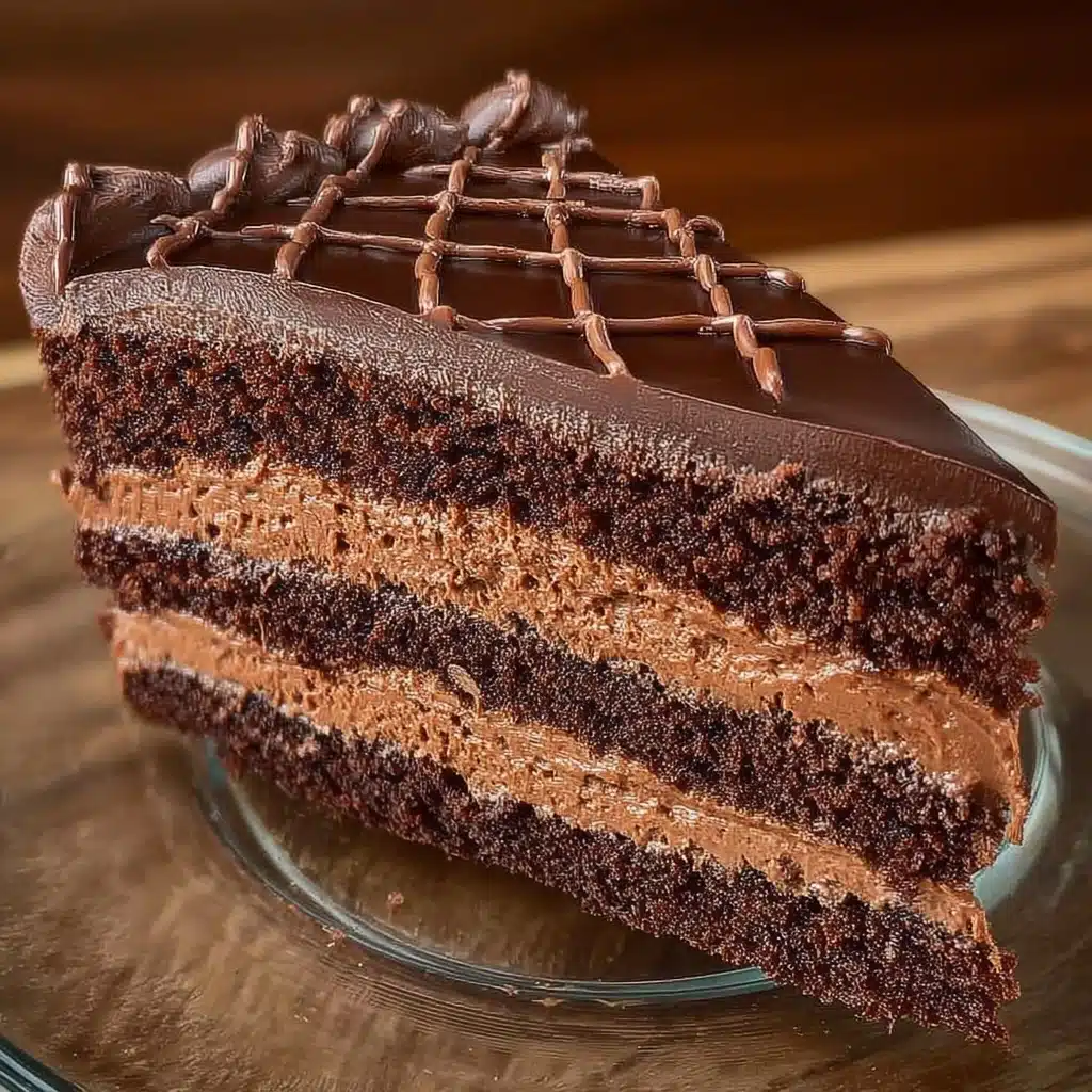 Rich Chocolate Mousse Layer Cake Recipe - Recipe Image