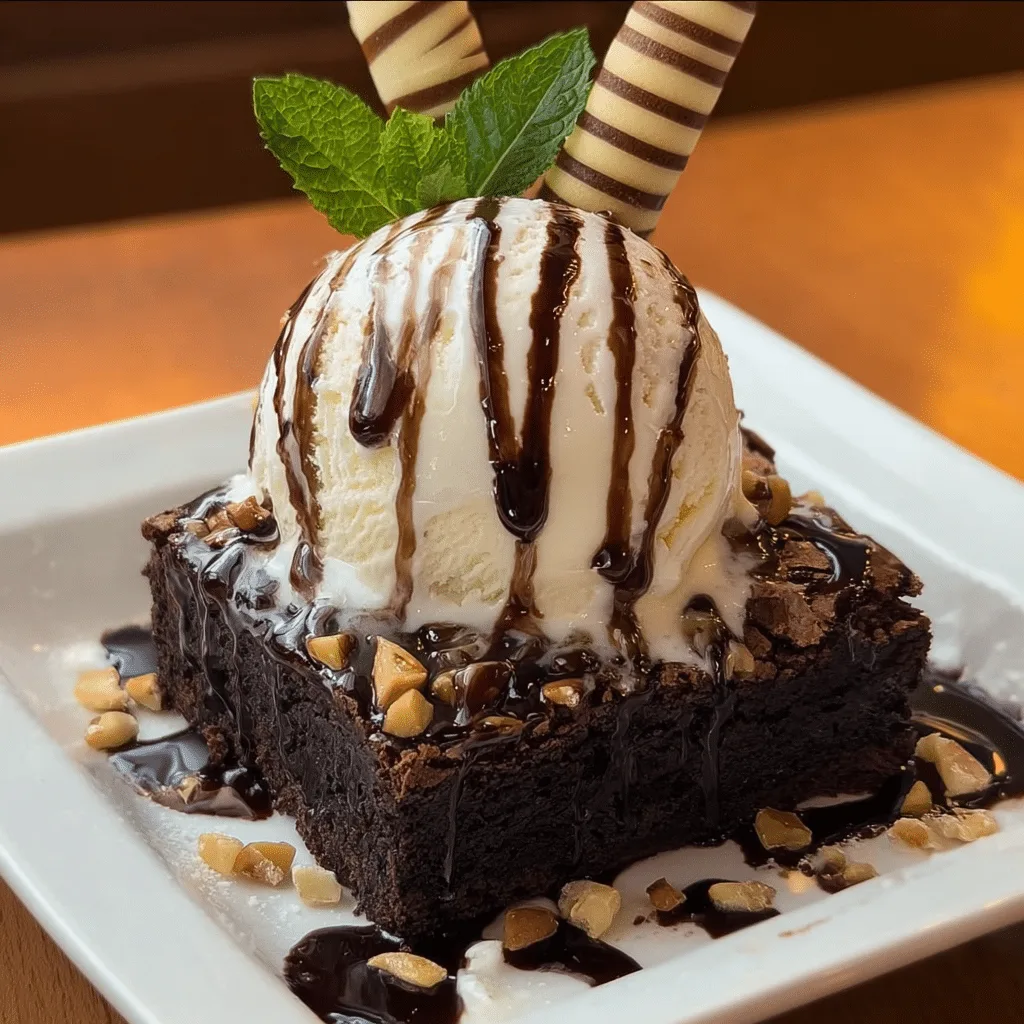Brownie à la Mode Recipe