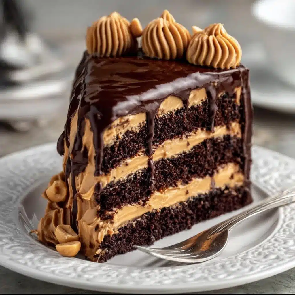 CHOCOLATE PEANUT BUTTER LAYER CAKE Recipe