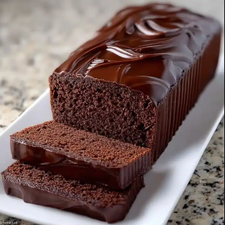 Chocolate Sponge Cake Loaf Recipe