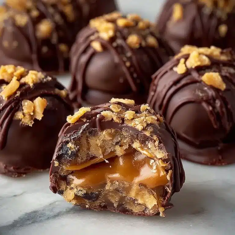No Bake Caramel Crunch Butterfinger Truffles Recipe