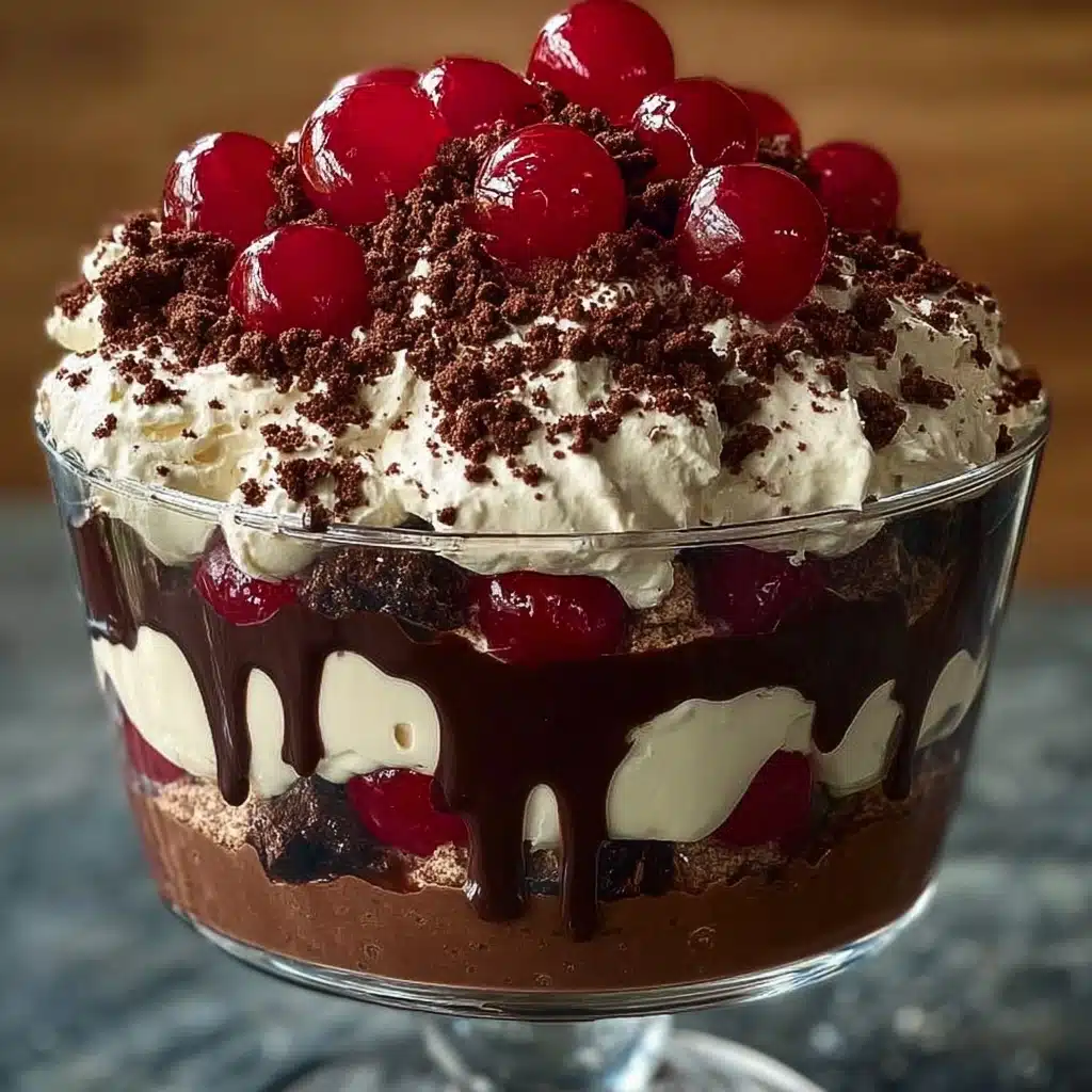 Peppermint Crisp and Cherry Trifle Recipe - Recipe Image