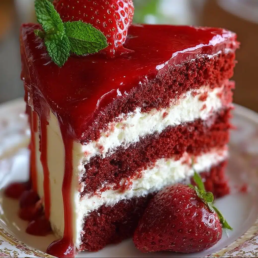Best Strawberry Red Velvet Cheesecake Recipe