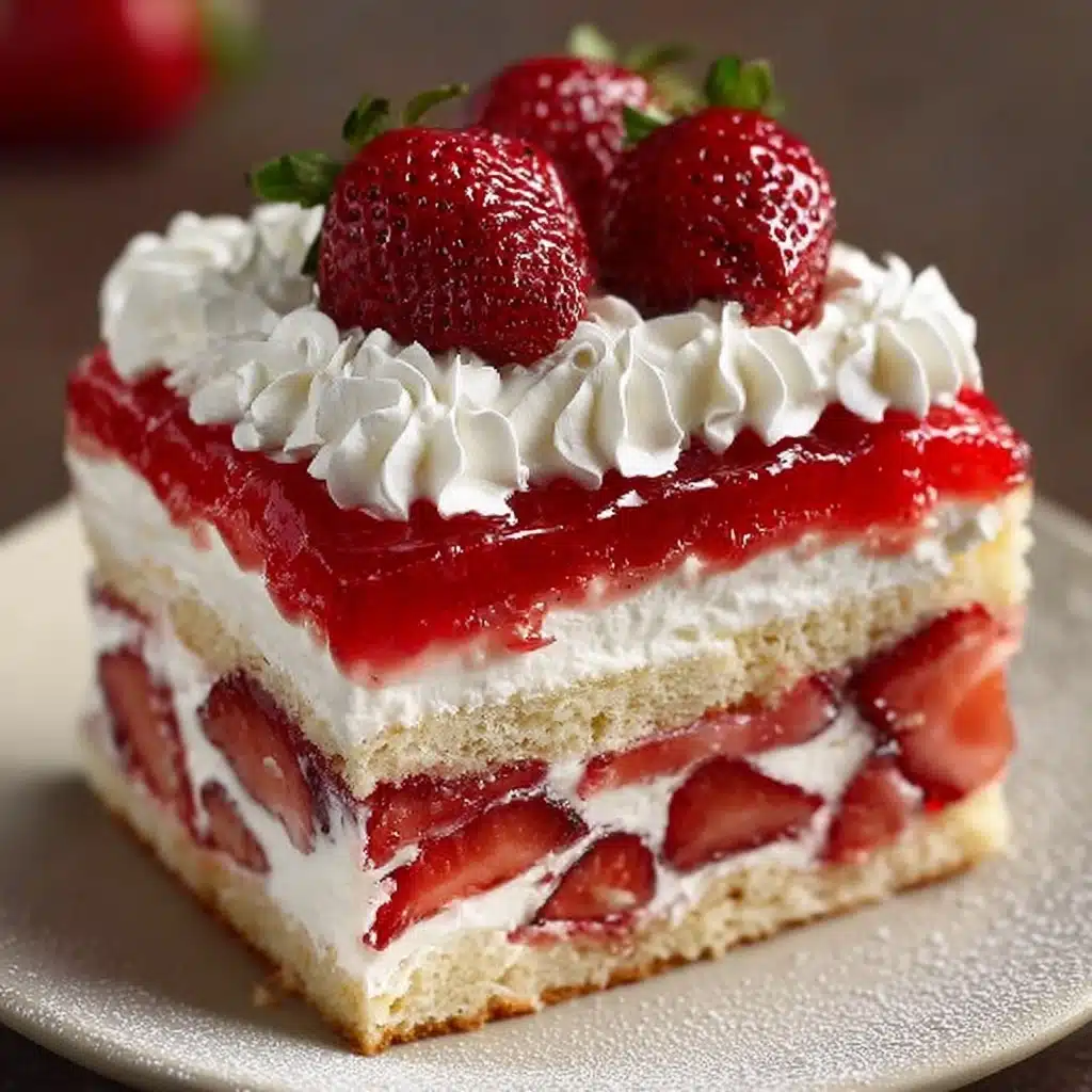 No-Bake Strawberry Éclair Cake Recipe