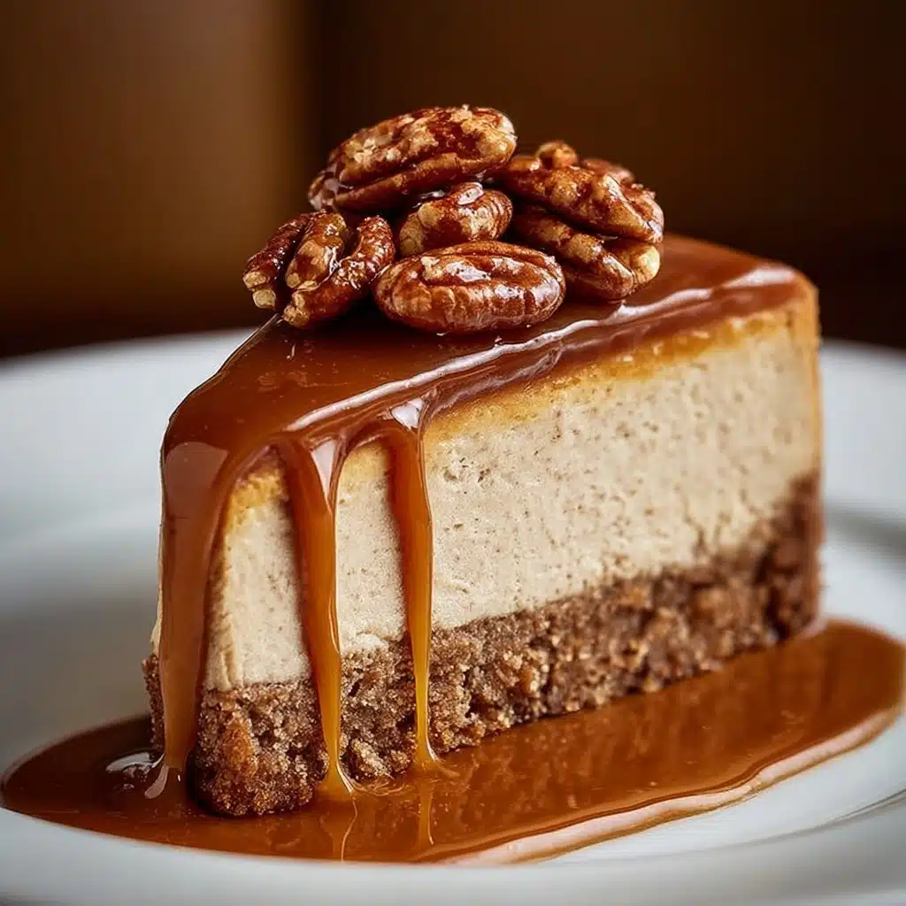 Caramel Macadamia Nut Cheesecake Recipe - Recipe Image