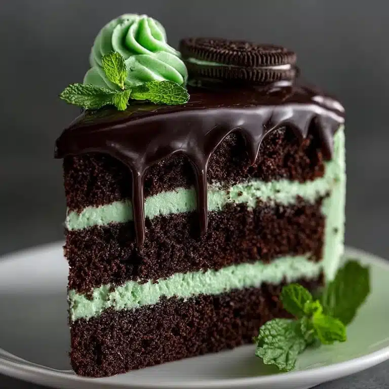 Decadent Mint Chocolate Layer Cake Recipe