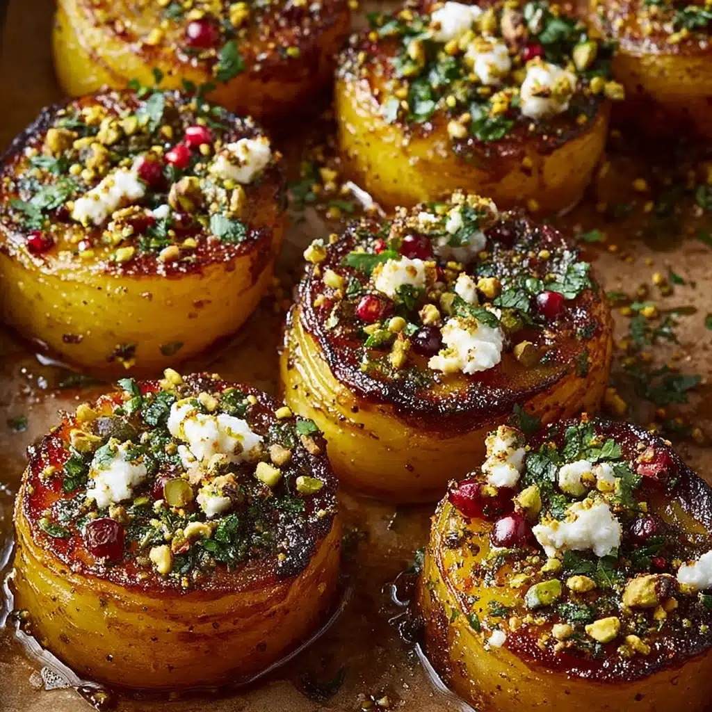 Medallions with Feta & Pistachio Crunch Recipe