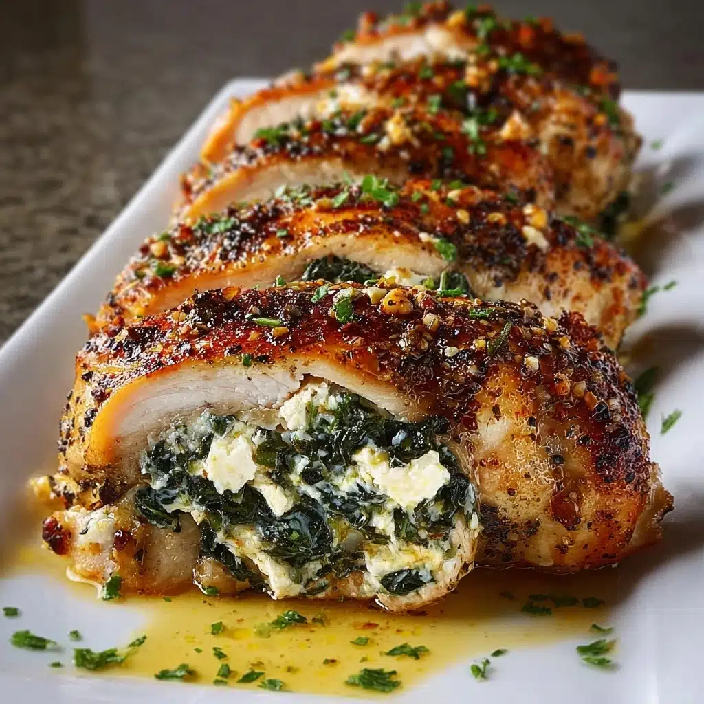 Feta and Spinach Stuffed Chicken Breasts Recipe - Recipe Image