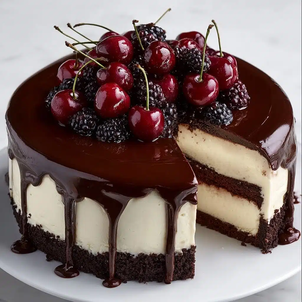 Black Forest-Style Cheesecake Recipe - Recipe Image