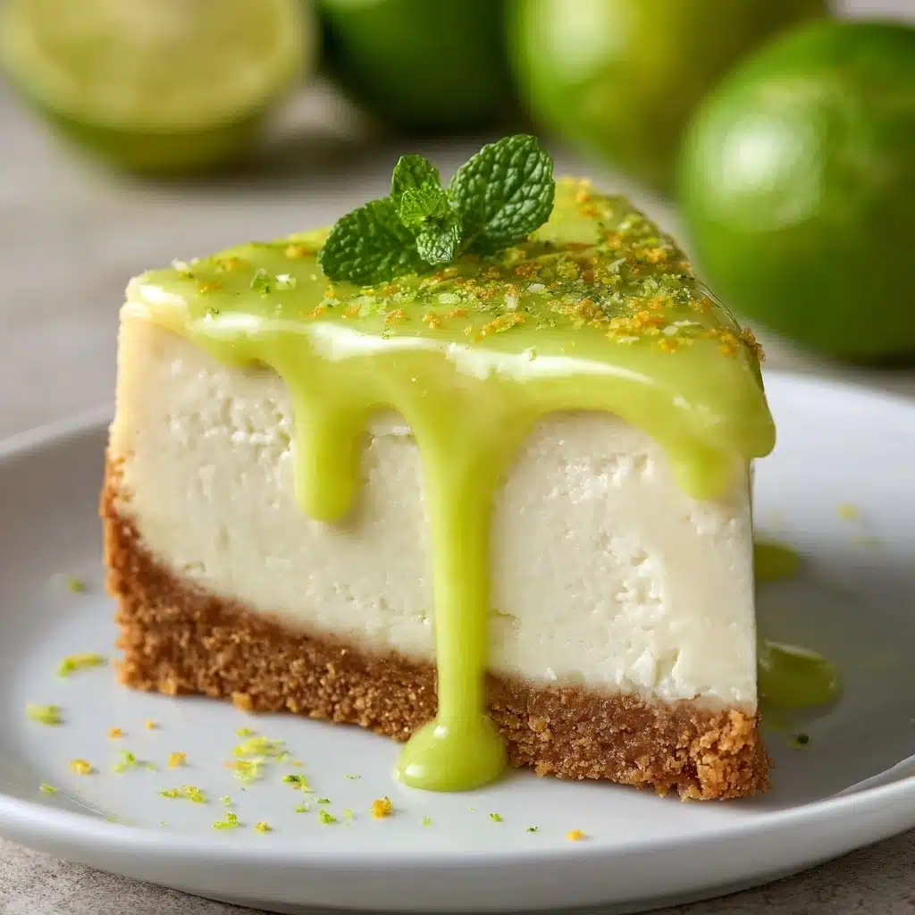 Refreshing Lime Mousse Cheesecake with Lime Glaze Recipe