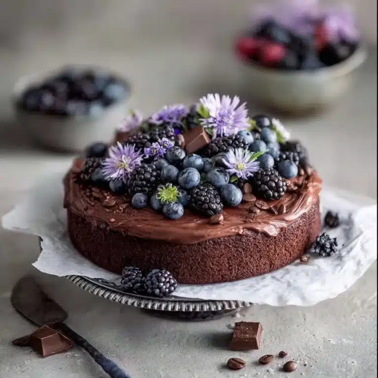Rich Chocolate Berry Cake Recipe