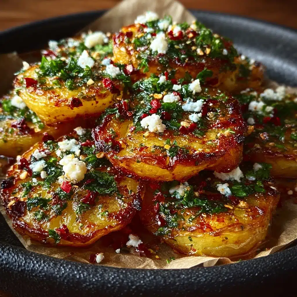 Medallions with Feta & Pistachio Crunch Recipe - Recipe Image