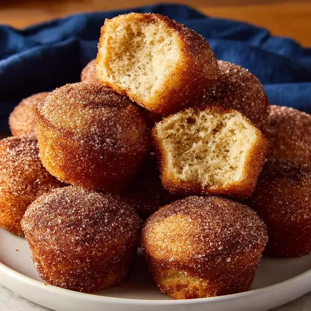 Grandma’s Fluffy Cinnamon Sugar Donut Muffins Recipe - Recipe Image