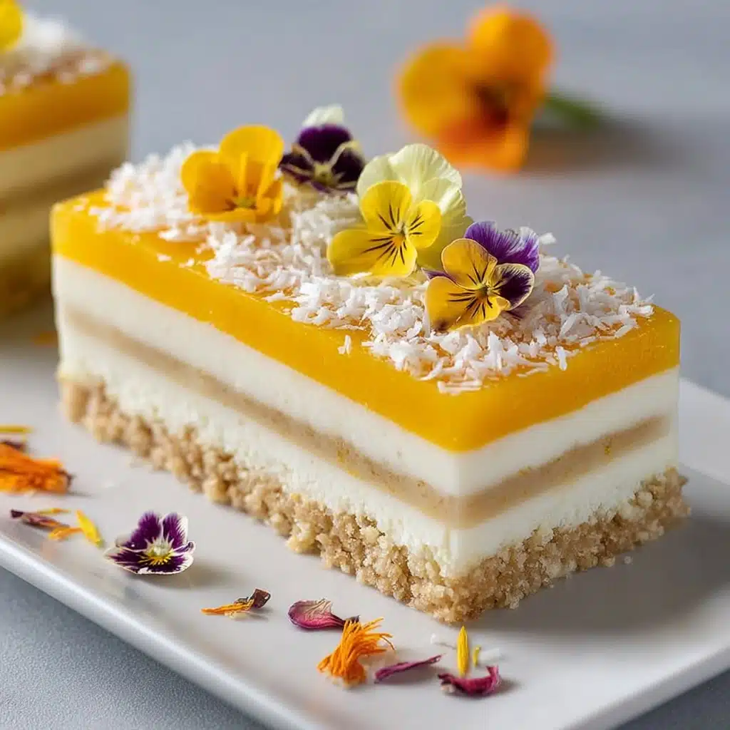Tropical Sunset Slice – A Taste of Paradise Recipe