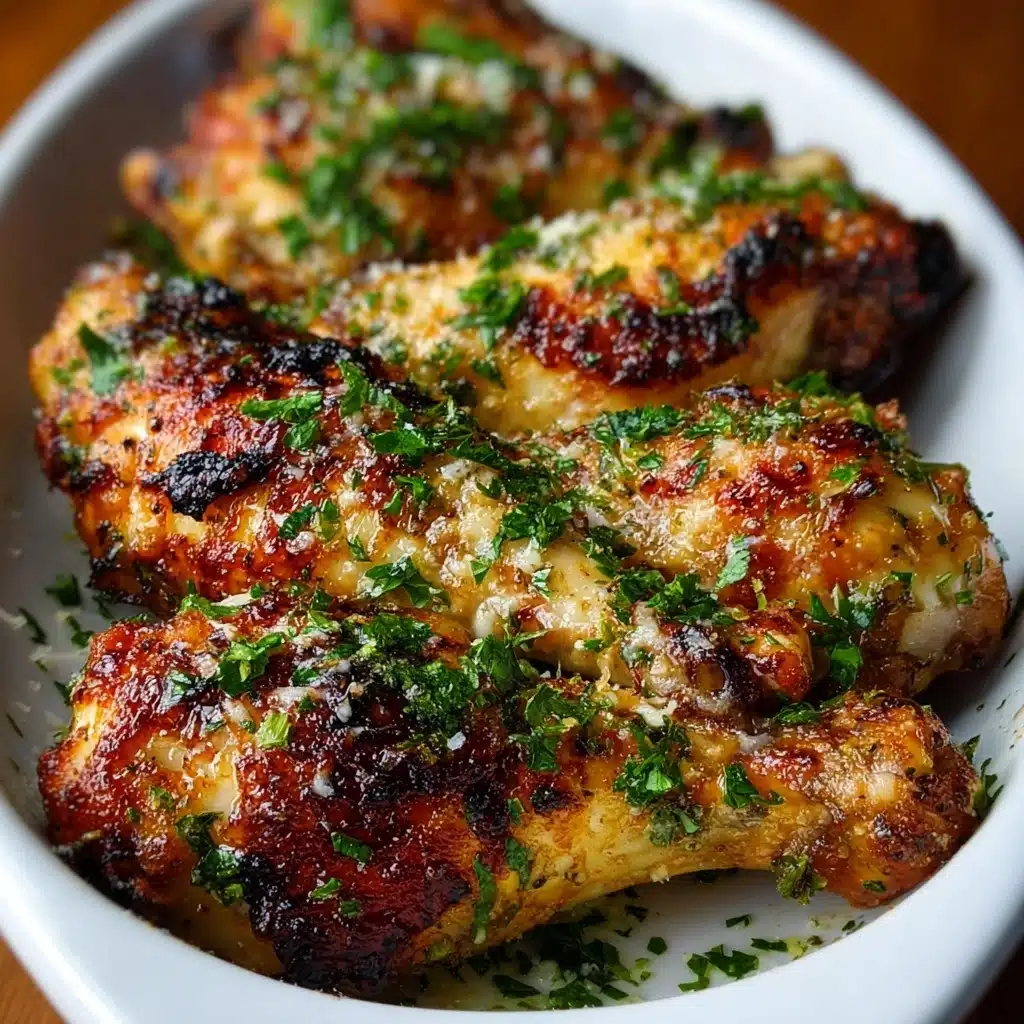 Baked Garlic Parmesan Chicken Drumsticks Recipe - Recipe Image