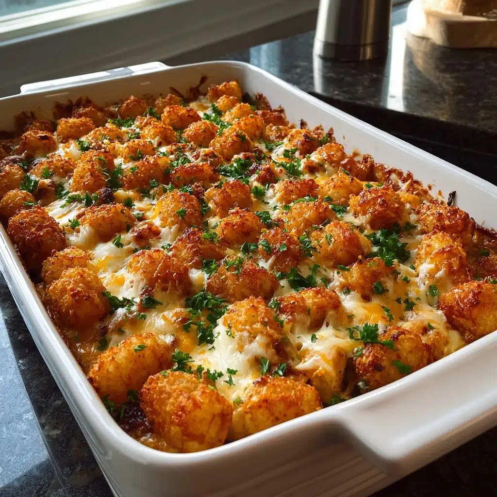 BBQ Ranch Chicken Tater Tot Casserole Recipe