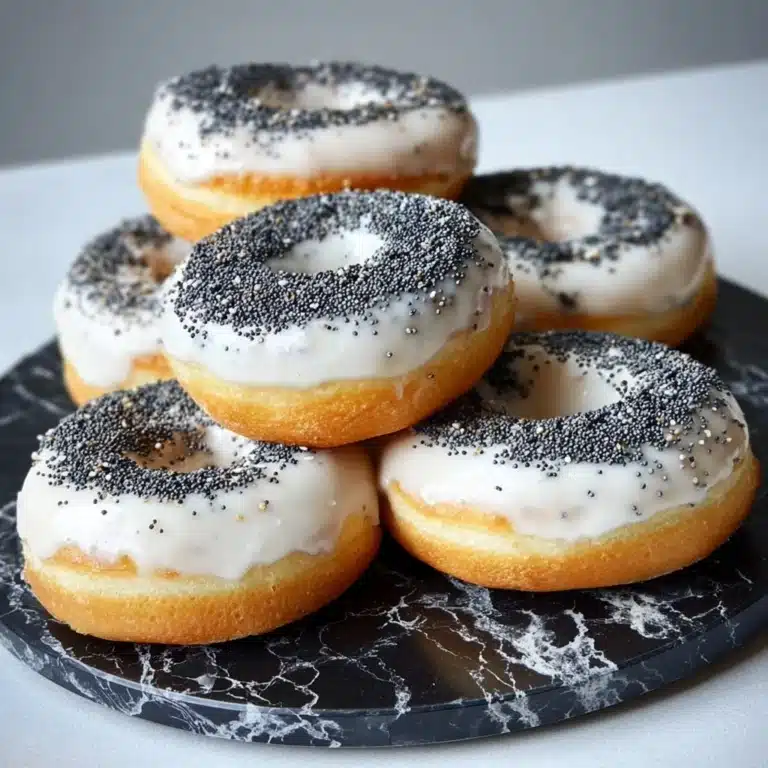 Black Sesame Mochi Donuts Recipe