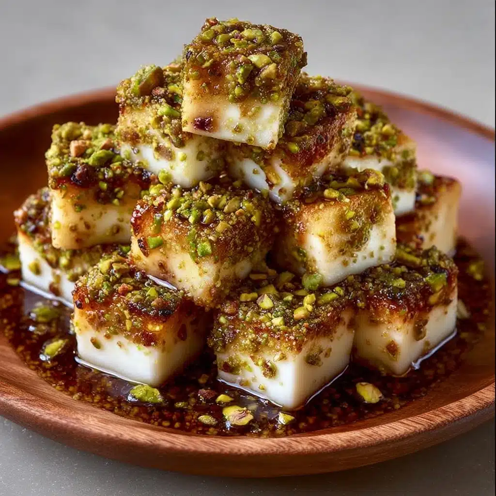 Pistachio-Crusted Brie Bites with Maple Honey Glaze Recipe