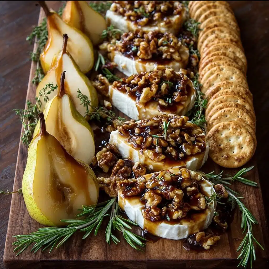 Roasted Pear & Goat Cheese Board with Maple Drizzle Recipe - Recipe Image
