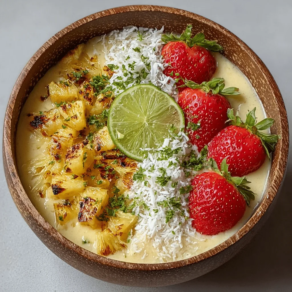 Coconut Pineapple Smoothie Bowl Recipe