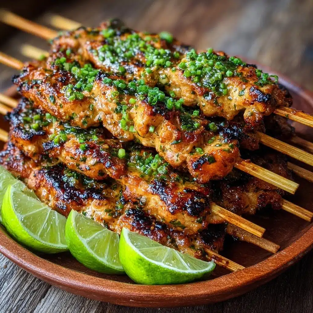 Coconut Lime Grilled Chicken Skewers Recipe - Recipe Image