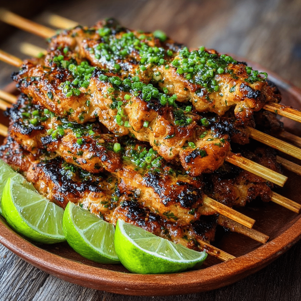 Coconut Lime Grilled Chicken Skewers Recipe - Recipe Image