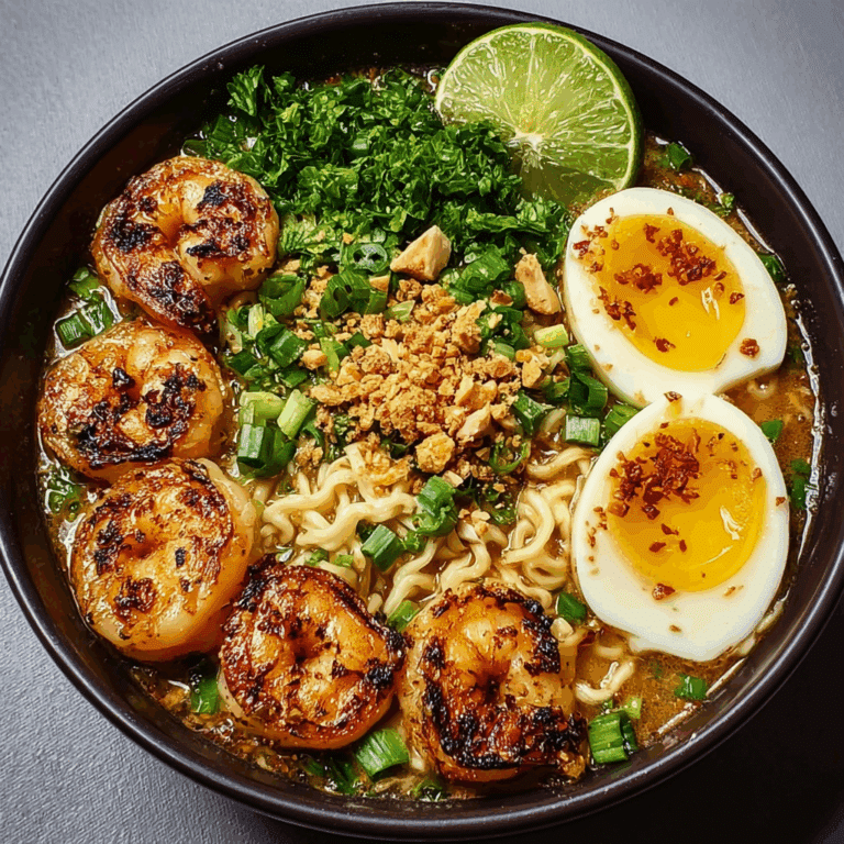 Shrimp Ramen with Soft-Boiled Egg Recipe
