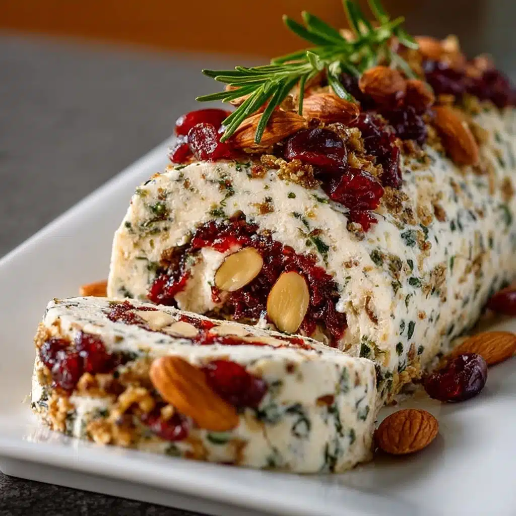 Mediterranean Olive Tapenade Layered Cheese Log Recipe - Recipe Image
