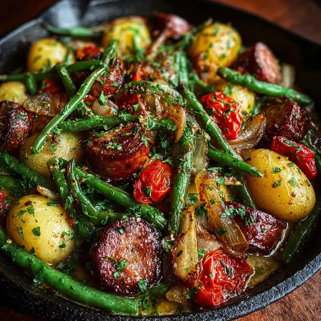 Green Beans and Smoked Sausage Stew Recipe - Recipe Image