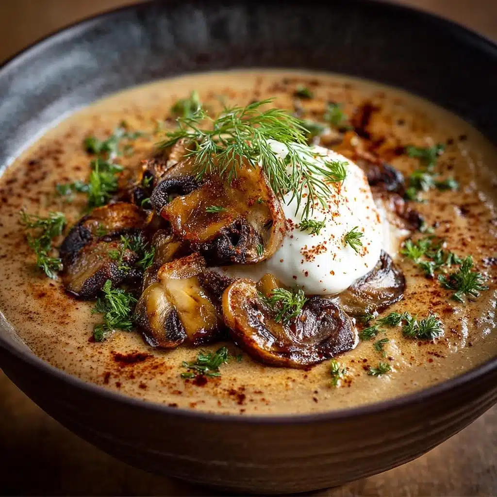 Creamy Hungarian Mushroom Soup Recipe - Recipe Image