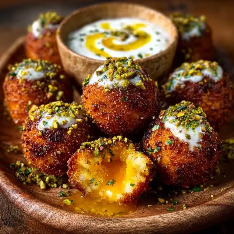Sweet Potato Croquettes with Burrata Dip & Pistachio Dust Recipe