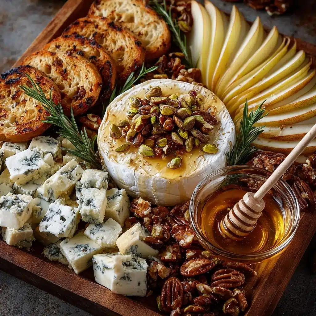 Pistachio & Pear Honey Cheese Board Recipe