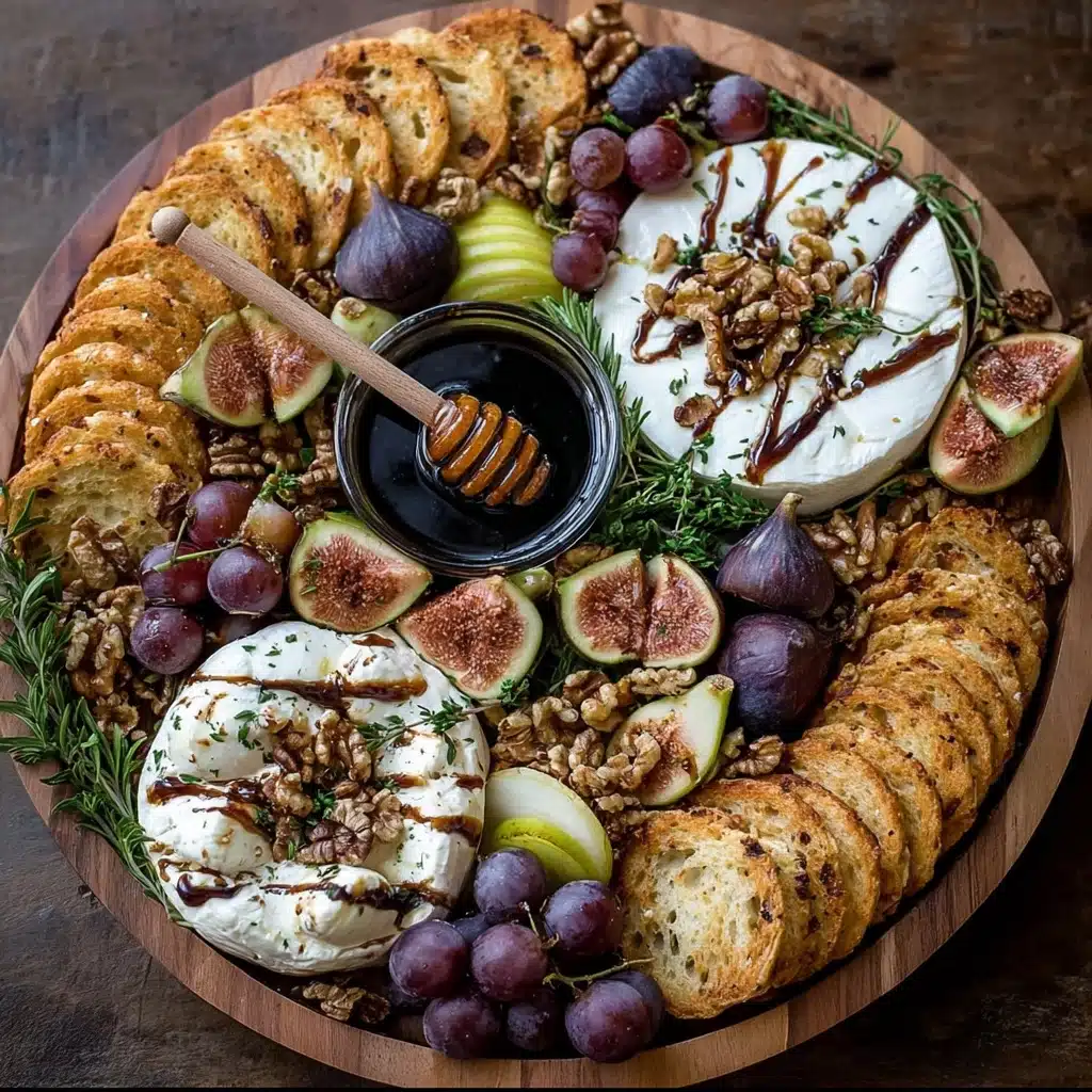Roasted Pear & Burrata Board with Maple Balsamic Drizzle Recipe