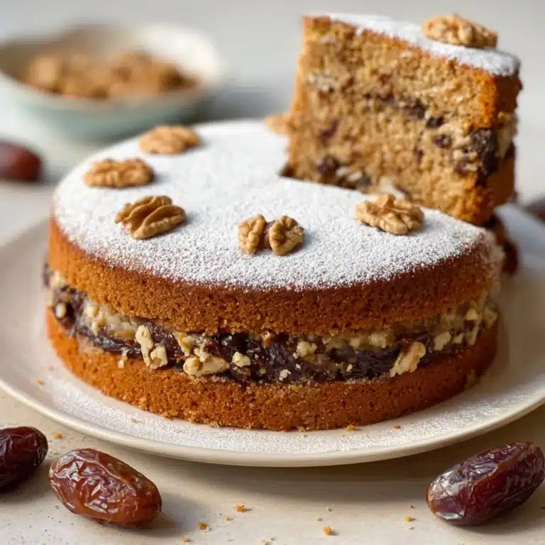 Moist Date & Walnut Cake – Soft, Sweet, and Simply Divine! Recipe