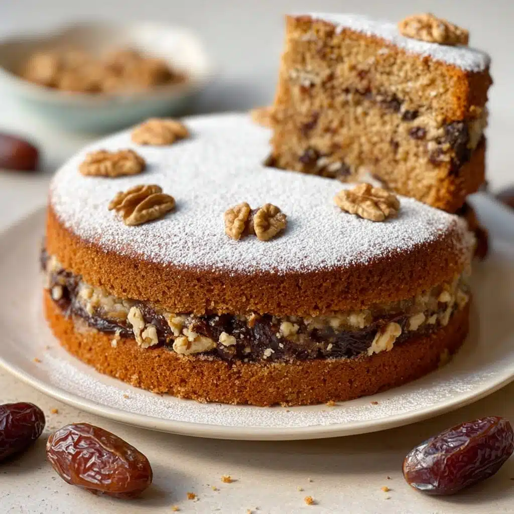 Moist Date & Walnut Cake – Soft, Sweet, and Simply Divine! Recipe - Recipe Image