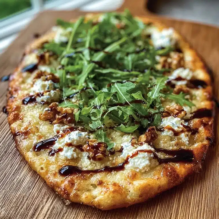 Honey Hot Goat Cheese Flatbread Recipe