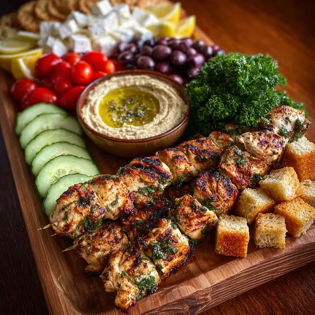 Chicken Souvlaki Grazing Board Recipe