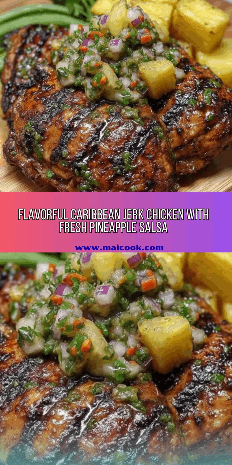 Caribbean Jerk Chicken with Pineapple Salsa Recipe