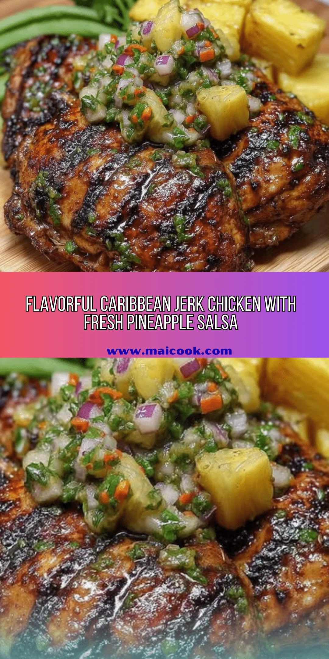 Caribbean Jerk Chicken with Pineapple Salsa Recipe - Recipe Image