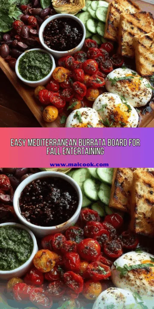 Mediterranean Burrata Board Recipe