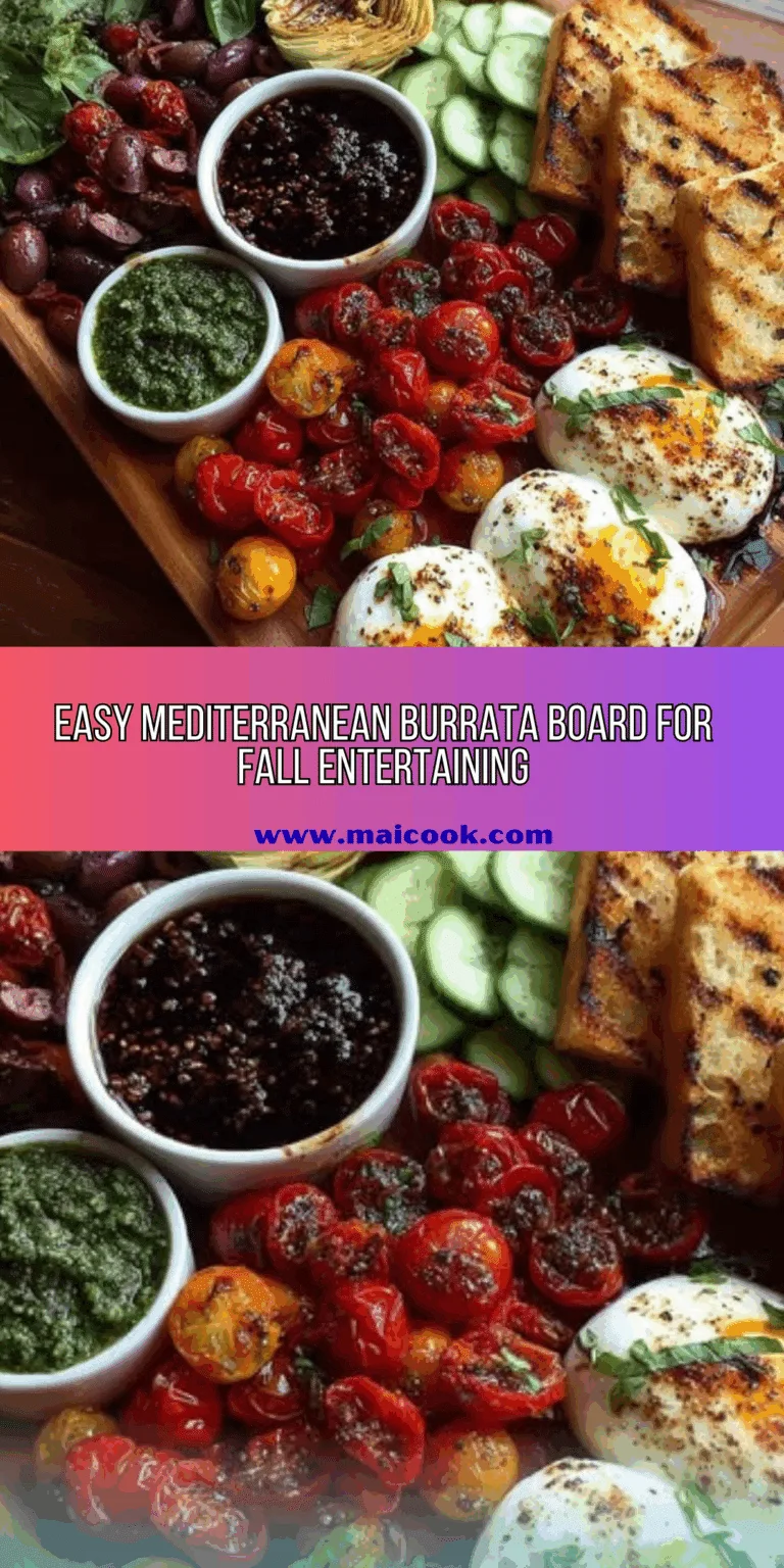 Mediterranean Burrata Board Recipe