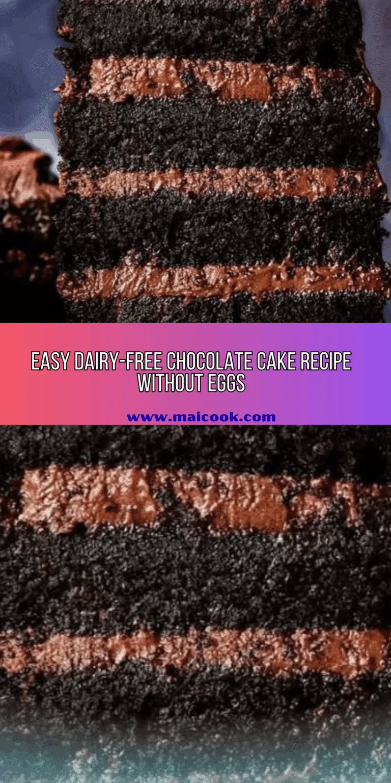 Homemade Dairy-Free, Egg-Free Chocolate Cake recipe