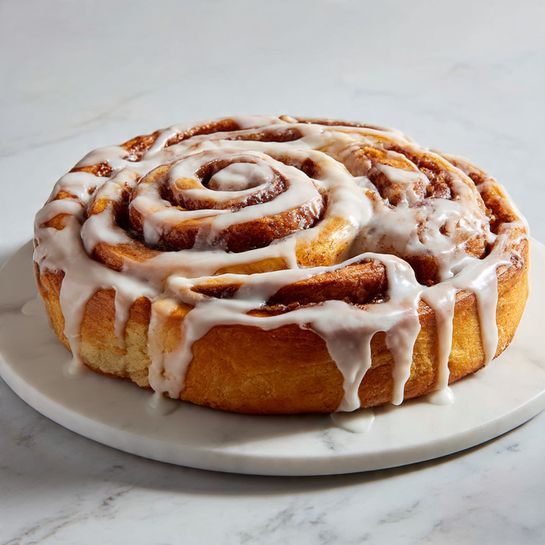 Cinnamon Roll Cake with Condensed Milk Drizzle Recipe - Recipe Image