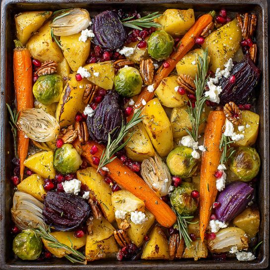 Pecans & Maple-Pomegranate Glaze Recipe