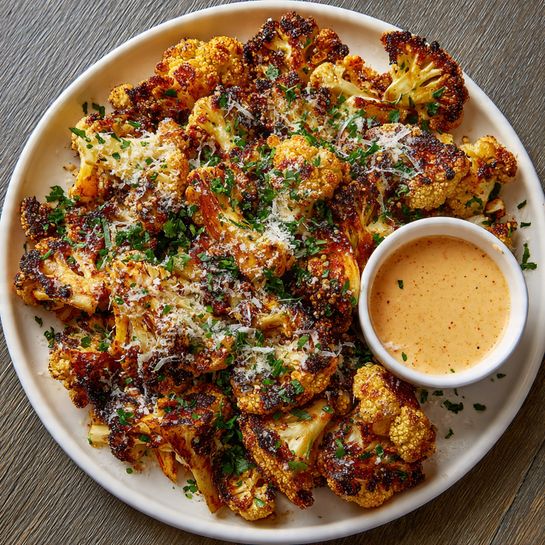 Crispy Parmesan Roasted Cauliflower Recipe - Recipe Image
