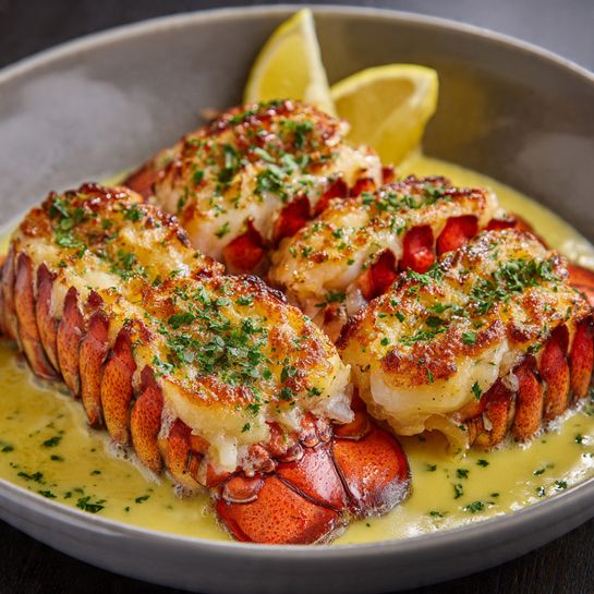 Creamy Garlic Butter Lobster Tails Recipe - Recipe Image