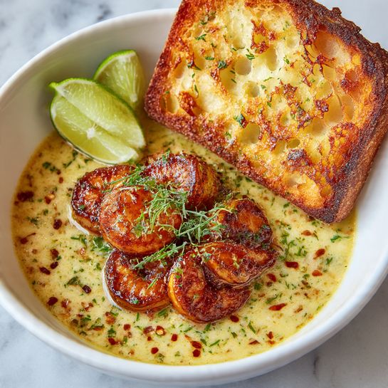 Spicy Coconut Shrimp Soup Recipe - Recipe Image