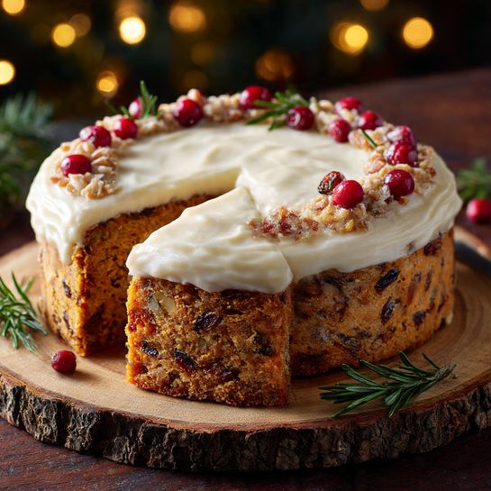 Carrot Spice Christmas Cake recipe - Recipe Image